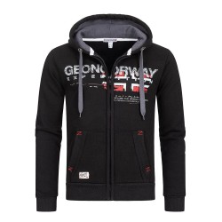 Geographical Norway - Felpa con Cappuccio in Pile, da Uomo, Modello Gisland, Disponibile in 4 Colori (S-XXXL)