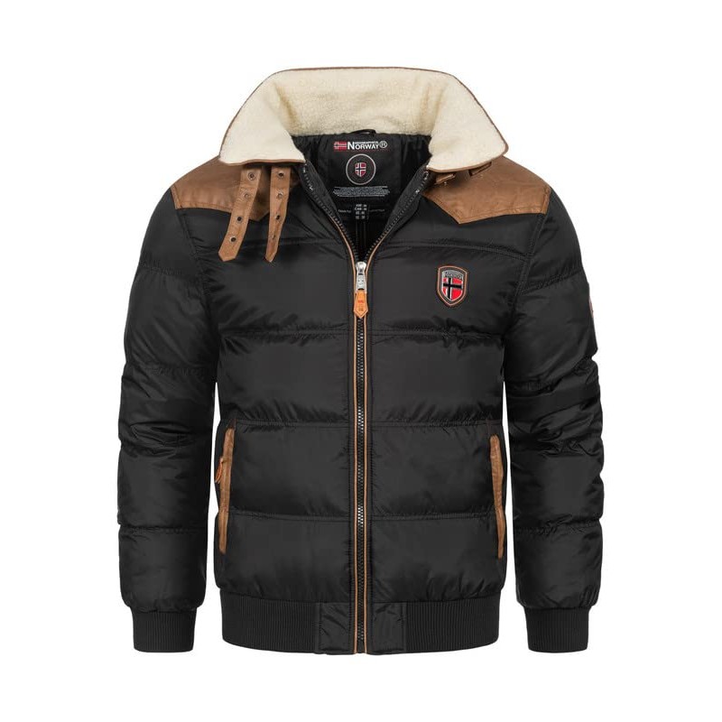 Geographical Norway Abramovitch Men Distribrands - Giacca Calda Uomo Casual - Cappotto Cappuccio Antivento - Giubbotto Caldo Inv