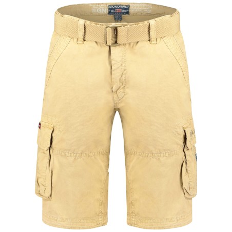 GEO NORWAY PIONEC - Bermuda Casual in Cotone da Uomo (Beige XL)