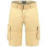 GEO NORWAY PIONEC - Bermuda Casual in Cotone da Uomo (Beige XL)