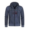 Geographical Norway Gimdo Men - Felpa con Cappuccio con Tasca a Canguro - Felpe con Logo da Uomo - Felpa con Cappuccio a Maniche