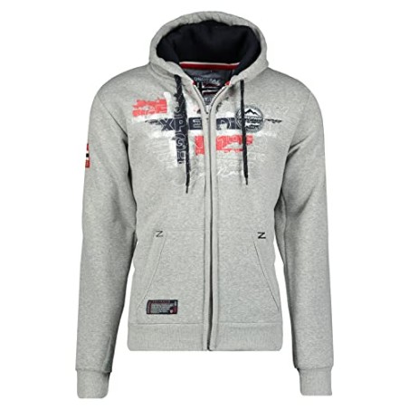 Geographical Norway Gutta Men - Felpa da Uomo con Cappuccio e Tasca a Canguro - Felpe con Logo da Uomo - Felpa con Cappuccio a M