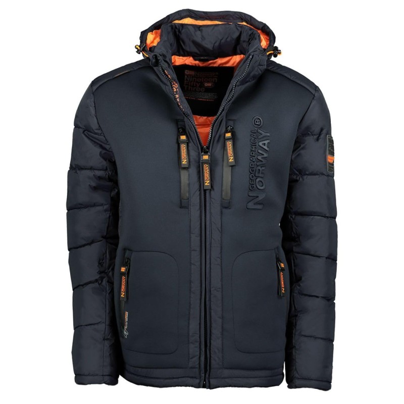 Geographical Norway Beachwood Men - Cappotto Antivento Uomo - Giacca Invernale Caldo - Giacca Con Fodera Impermeabile Resistente