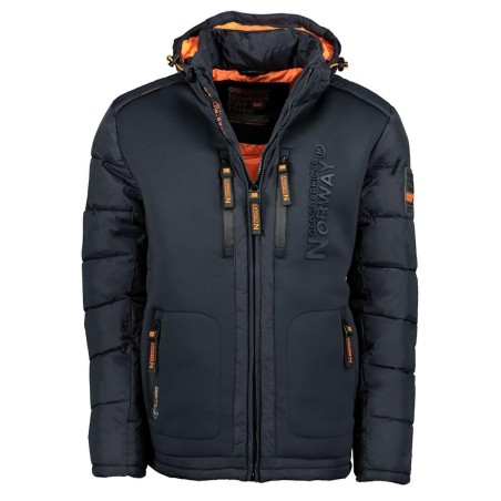 Geographical Norway Beachwood Men - Cappotto Antivento Uomo - Giacca Invernale Caldo - Giacca Con Fodera Impermeabile Resistente