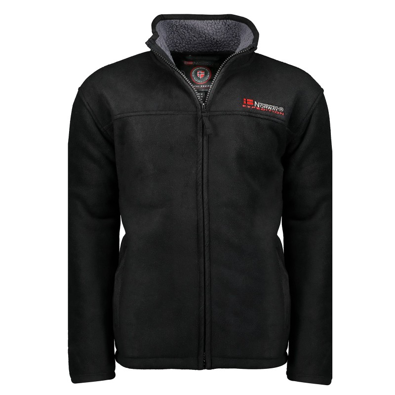 Geographical Norway Usine Men - Uomo Warm Thick Fleece Zip - Uomo Warm Winter Sweatshirt Jacket Soft - Felpa A Maniche Lunghe Fo