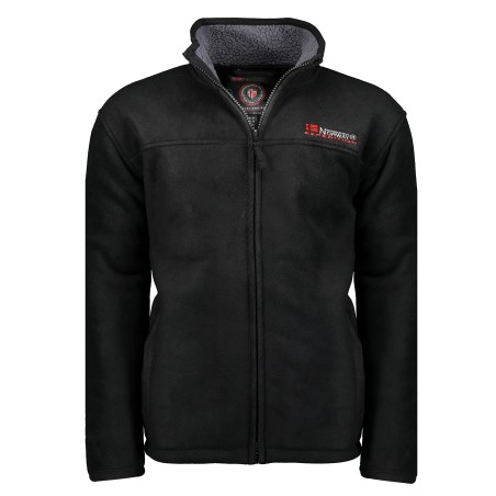 Geographical Norway Usine Men - Uomo Warm Thick Fleece Zip - Uomo Warm Winter Sweatshirt Jacket Soft - Felpa A Maniche Lunghe Fo