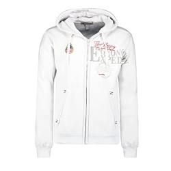 Geographical Norway Gadventure Men - Felpa Cappuccio con Tasca A Canguro Uomo - Felpa Pullover Hoody Caldo A Maniche Lunghe - Ab