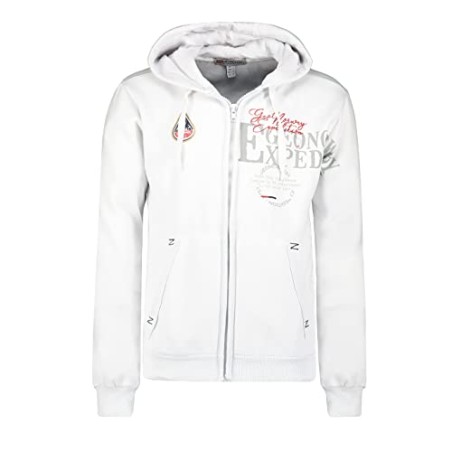 Geographical Norway Gadventure Men - Felpa Cappuccio con Tasca A Canguro Uomo - Felpa Pullover Hoody Caldo A Maniche Lunghe - Ab