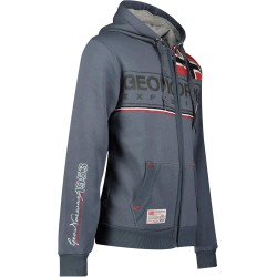 Geographical Norway Flipper Men - Felpa Cappuccio con Tasca A Canguro Uomo - Felpa Pullover Hoody Caldo A Maniche Lunghe - Abito