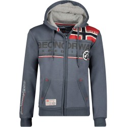 Geographical Norway Flipper Men - Felpa Cappuccio con Tasca A Canguro Uomo - Felpa Pullover Hoody Caldo A Maniche Lunghe - Abito
