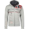 Geographical Norway Flipper Men - Felpa Cappuccio con Tasca A Canguro Uomo - Felpa Pullover Hoody Caldo A Maniche Lunghe - Abito