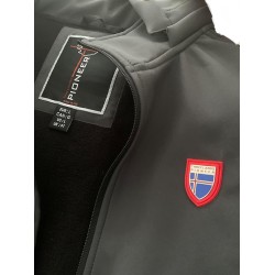 Threelands pioneer Giubbotto uomo softshell con Cappuccio da trekking, Giacca lavoro Tecnica per Escursionismo antivento e idror