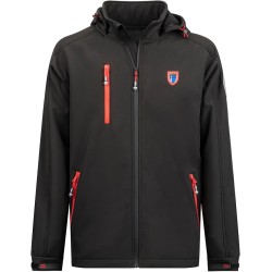 Threelands pioneer Giubbotto uomo softshell con Cappuccio da trekking, Giacca lavoro Tecnica per Escursionismo antivento e idror