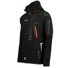 Geographical Norway Techno Men - Giacca Cappuccio Softshell Impermeabile Uomo - Giacca Vento Tattica Da Esterno - Escursionismo