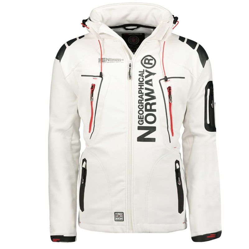 Geographical Norway Techno Men - Giacca Cappuccio Softshell Impermeabile Uomo - Giacca Vento Tattica Da Esterno - Escursionismo