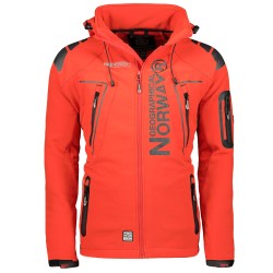 Geographical Norway Techno Men - Giacca Cappuccio Softshell Impermeabile Uomo - Giacca Vento Tattica Da Esterno - Escursionismo