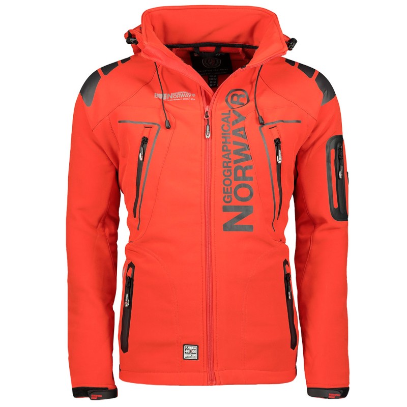 Geographical Norway Techno Men - Giacca Cappuccio Softshell Impermeabile Uomo - Giacca Vento Tattica Da Esterno - Escursionismo
