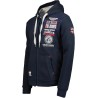 Geographical Norway Felpa Gotham Maglia Maniche Lunghe Uomo Zip Cappuccio WR650H/GN