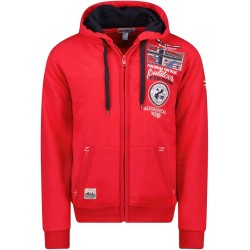 Geographical Norway Felpa Gotham Maglia Maniche Lunghe Uomo Zip Cappuccio WR650H/GN