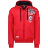 Geographical Norway Felpa Gotham Maglia Maniche Lunghe Uomo Zip Cappuccio WR650H/GN
