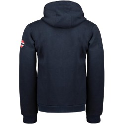 Geographical Norway Felpa Gotham Maglia Maniche Lunghe Uomo Zip Cappuccio WR650H/GN