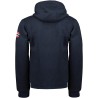 Geographical Norway Felpa Gotham Maglia Maniche Lunghe Uomo Zip Cappuccio WR650H/GN