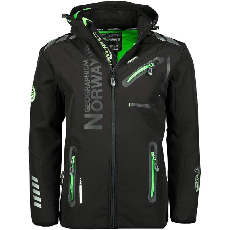Geographical Norway Giacca Royaute Giubbotto Invernale Uomo 100% Poliestere Grigio Scuro
