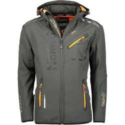 Geographical Norway Giacca Royaute Giubbotto Invernale Uomo 100% Poliestere Grigio Scuro