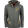 Geographical Norway Giacca Royaute Giubbotto Invernale Uomo 100% Poliestere Grigio Scuro