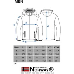 Geographical Norway Giacca Royaute Giubbotto Invernale Uomo 100% Poliestere Grigio Scuro