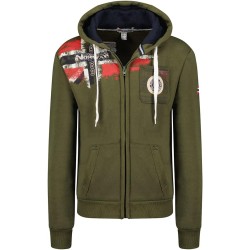 Geographical Norway FESPOTE Men - Felpa con Cappuccio, Tasca a Marsupio da Uomo, con Logo da Uomo, Calda, a Maniche Lunghe, per