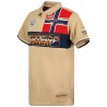 Geographical Norway Kidney Men - Polo da Uomo con Stampa Classica, in Cotone, a Maniche Corte, Casual, con Colletto a Bottone, S