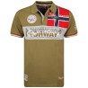 Geographical Norway Kidney Men - Polo da Uomo con Stampa Classica, in Cotone, a Maniche Corte, Casual, con Colletto a Bottone, S