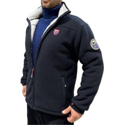 Threelands pioneer Giacca Invernale da Uomo in pile Imbottito di pelliccia ecologica, cappotto con zip elegante e Fodera calda,