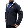 Threelands pioneer Giacca Invernale da Uomo in pile Imbottito di pelliccia ecologica, cappotto con zip elegante e Fodera calda,