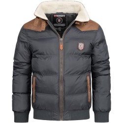 Geographical Norway Abramovitch Men Distribrands - Giacca Calda Uomo Casual - Cappotto Cappuccio Antivento - Giubbotto Caldo Inv