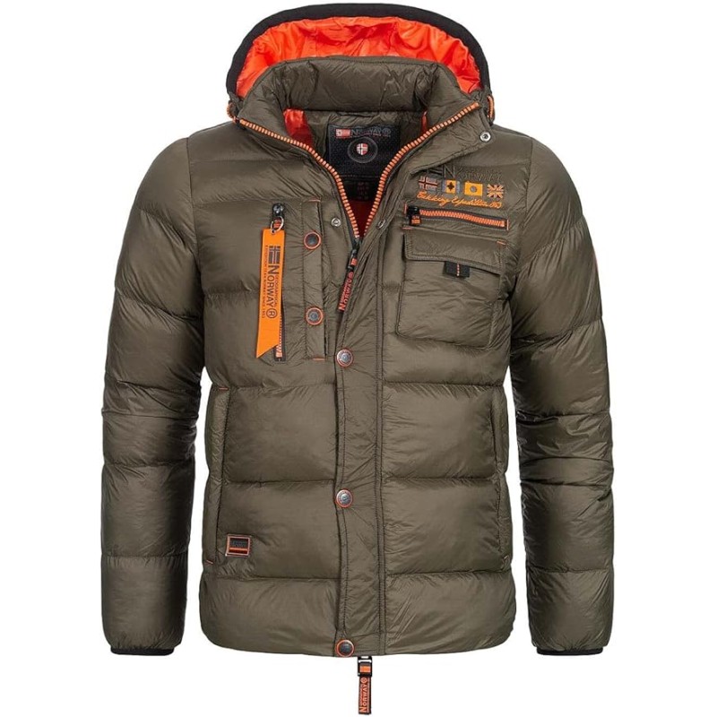 Geographical Norway CITERNIER Men - Piumino caldo trapuntato da uomo - Giacca invernale da uomo - Giacca a vento a maniche lungh