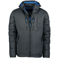 Geographical Norway Beachwood Men - Cappotto Antivento Uomo - Giacca Invernale Caldo - Giacca Con Fodera Impermeabile Resistente