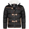 GEO NORWAY Amonai Men - Giacca da uomo invernale foderata di cappotto caldo - Giacca a vento a manica lunga