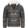 GEO NORWAY Amonai Men - Giacca da uomo invernale foderata di cappotto caldo - Giacca a vento a manica lunga