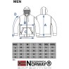 Geographical Norway Gafont Men - Felpa Uomo con Cappuccio Tasche Zip - Felpe Pullover Hoody Neve A Maniche Lunghe - Abito Ideale