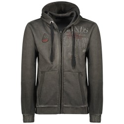 Geographical Norway Gadventure Men - Felpa Cappuccio con Tasca A Canguro Uomo - Felpa Pullover Hoody Caldo A Maniche Lunghe - Ab