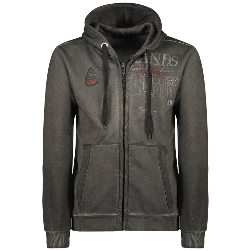 Geographical Norway Gadventure Men - Felpa Cappuccio con Tasca A Canguro Uomo - Felpa Pullover Hoody Caldo A Maniche Lunghe - Ab