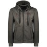 Geographical Norway Gadventure Men - Felpa Cappuccio con Tasca A Canguro Uomo - Felpa Pullover Hoody Caldo A Maniche Lunghe - Ab