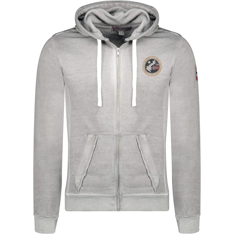 Geographical Norway Gionel Men - Felpa Cappuccio con Tasca A Canguro Uomo - Felpa Pullover Hoody Caldo A Maniche Lunghe - Abito
