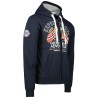 Geographical Norway Flepto Men - Felpa da Uomo con Cappuccio e Tasca a Canguro - Felpe con Logo da Uomo - Felpa con Cappuccio a