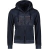 GEO NORWAY GOTZ Men - Felpa con Zip da Uomo - Felpa in Cotone da Uomo - Felpa con Cappuccio Giacca A Manica Lunga - Felpa con Ca