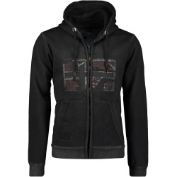 GEO NORWAY GOTZ Men - Felpa con Zip da Uomo - Felpa in Cotone da Uomo - Felpa con Cappuccio Giacca A Manica Lunga - Felpa con Ca