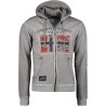 GEO NORWAY GOTZ Men - Felpa con Zip da Uomo - Felpa in Cotone da Uomo - Felpa con Cappuccio Giacca A Manica Lunga - Felpa con Ca