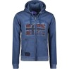 GEO NORWAY GOTZ Men - Felpa con Zip da Uomo - Felpa in Cotone da Uomo - Felpa con Cappuccio Giacca A Manica Lunga - Felpa con Ca
